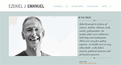 Desktop Screenshot of ezekielemanuel.com